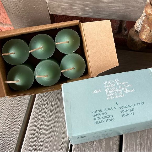 2 Boxes of Summer Thyme Votives 6 in ea total 12 NEW in Box Retired Scent